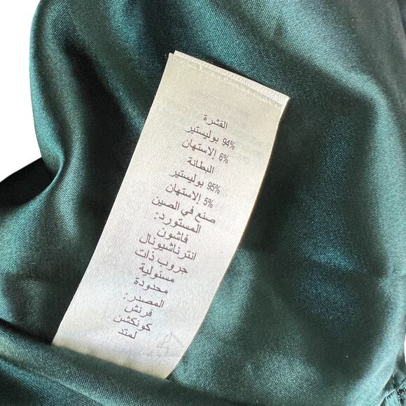 French Connection : Ozlem Green Sequin Short Skater Dress A-Line : 6 - Picture 11 of 11